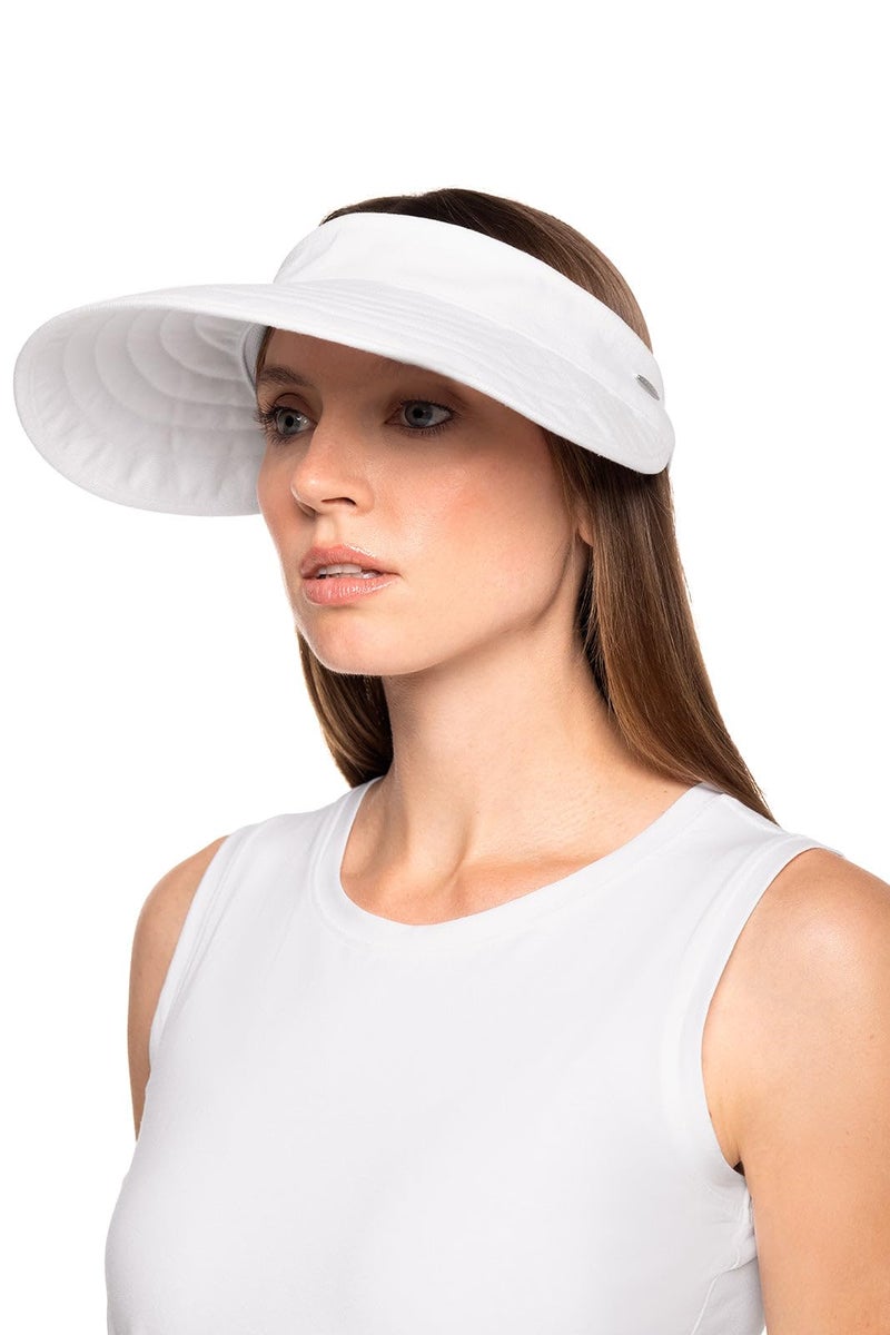 Coolibar Women's Zip-Off Visor - UPF 50+ Sun Protection - Bel Aire in White - Image 5